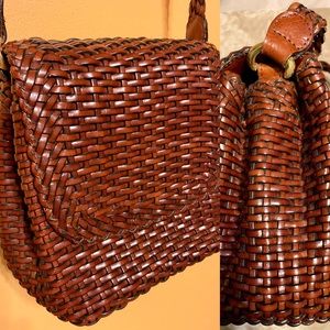 Talbots brown leather handbag